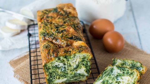Cake épinards-chèvre