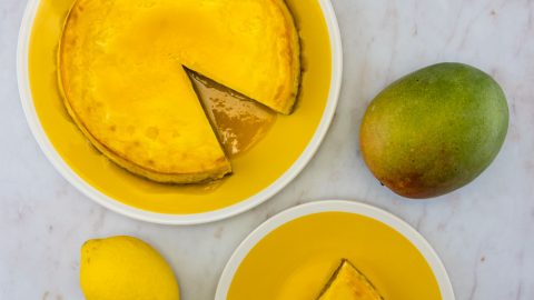 Cheesecake des îles (mangue-coco)