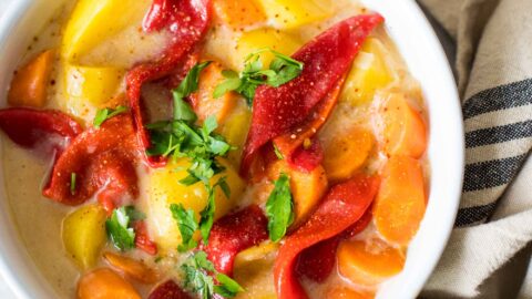 Cocotte basque de légumes au cidre et piment d’Espelette