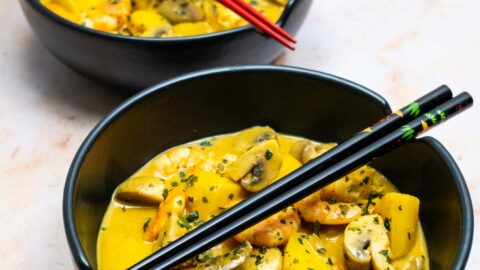 Curry massaman aux crevettes